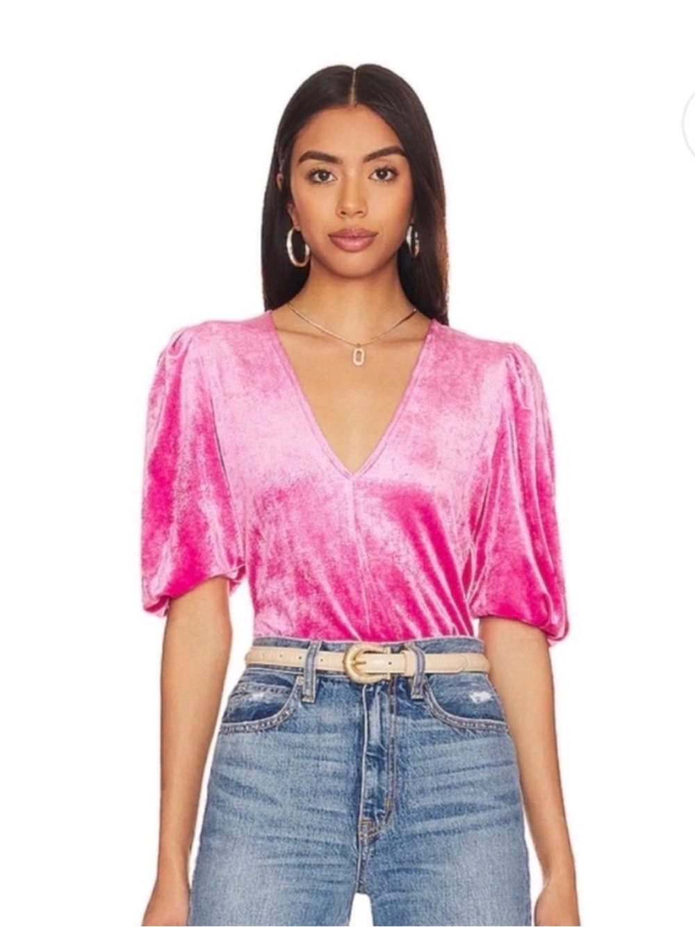 Free People Intimately Don't You Wish Velvet Bodysuit